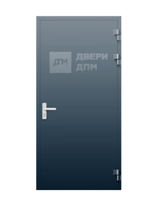Противопожарная дверь EIWs-30 одностворчатая из алюминиевого профиля ДП-558